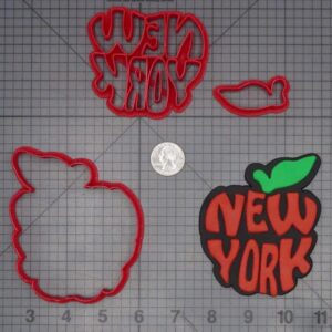 New York Apple 266-J597 Cookie Cutter Set