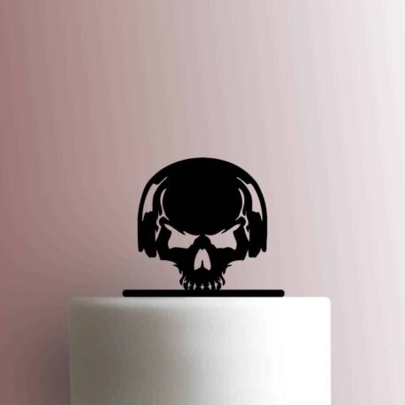 Skull with Headphones 225-B728 Cake Topper