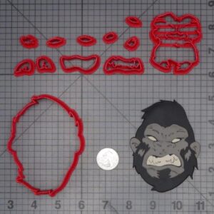 Angry Gorilla Head 266-J801 Cookie Cutter Set