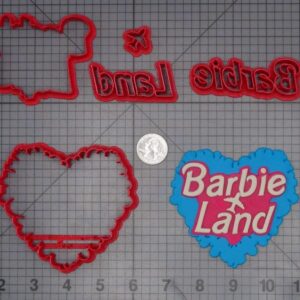 Barbie Land Heart 266-K137 Cookie Cutter Set