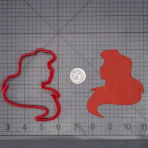 Little Mermaid - Ariel Head 266-J958 Cookie Cutter Silhouette