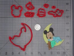 Mickey Mouse - Baby Sleeping on Moon 266-K035 Cookie Cutter Set