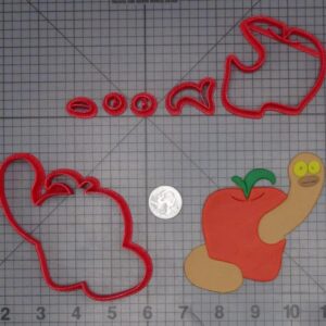 Worm in Apple 266-J835 Cookie Cutter Set