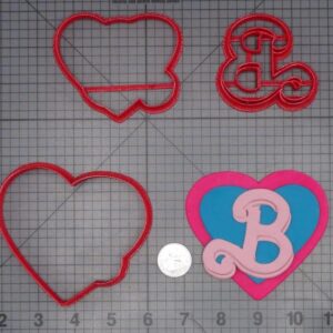Barbie B Heart 266-K170 Cookie Cutter Set