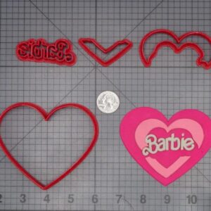 Barbie Heart 266-K207 Cookie Cutter Set