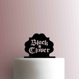 Black Clover Logo 225-B704 Cake Topper