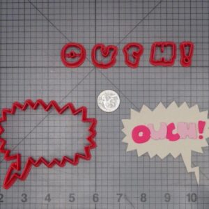 Comic Action Bubble - Ouch Sign 266-K050 Cookie Cutter Set