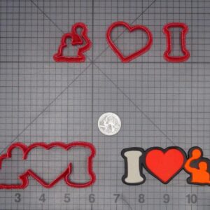 I Love Water Polo 266-K076 Cookie Cutter Set