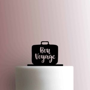 Bon Voyage Suitcase 225-B737 Cake Topper