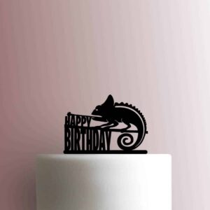 Chameleon Lizard Happy Birthday 225-B736 Cake Topper