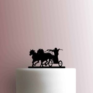 Chariot Racing with Horses 225-B774 Cake Topper