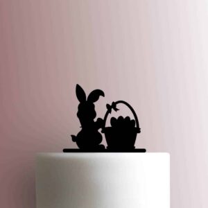 Easter Bunny with Basket 225-B762 Cake Topper