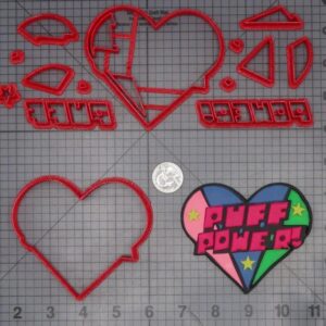 Powerpuff Girls - Puff Powers Heart 266-K249 Cookie Cutter Set