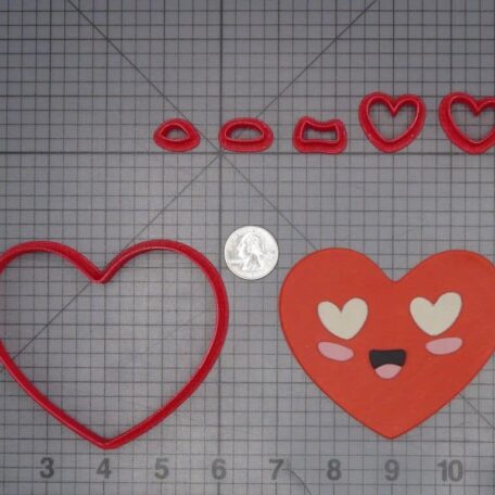 Valentines - Heart 266-J979 Cookie Cutter Set