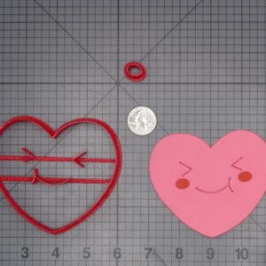 Valentines - Heart Smiling 266-J971 Cookie Cutter Set