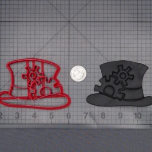 Steampunk - Top Hat With Gears 266-K443 Cookie Cutter