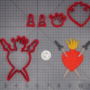 Swords and Heart 266-K325 Cookie Cutter Set