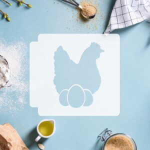 Chicken with Eggs 783-I530 Stencil