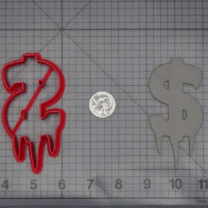 Melting Dollar Sign 266-K728 Cookie Cutter