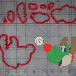 Christmas - Super Mario - Yoshi Reindeer Head 266-L056 Cookie Cutter Set