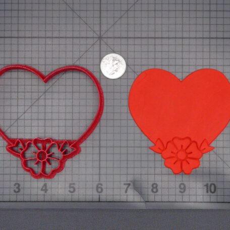 Heart with Flower 266-L253 Cookie Cutter