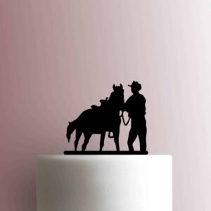 Cowboy with Horse 225-C129 Cake Topper