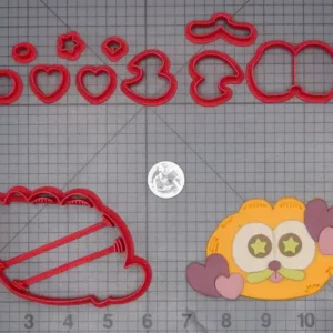 Garfield with Hearts 266-L959 Cookie Cutter Set