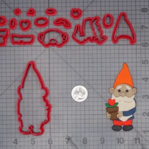 Gnome Holding Plant 266-L844 Cookie Cutter Set