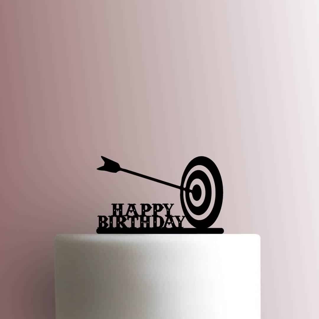 Arrow Target Happy Birthday 225-C524 Cake Topper