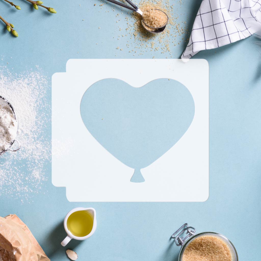 Heart Balloon 783-K439 Stencil