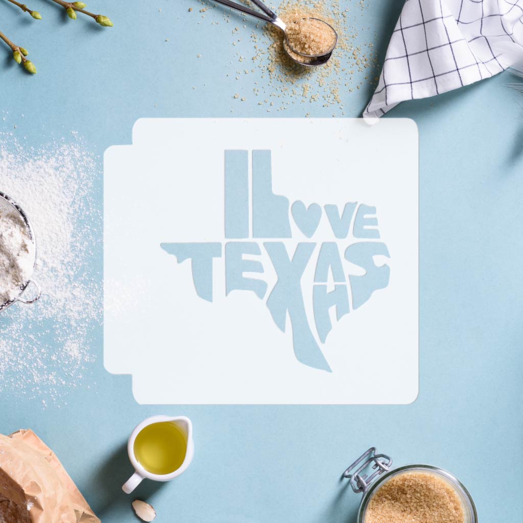 I Love Texas 783-K379 Stencil