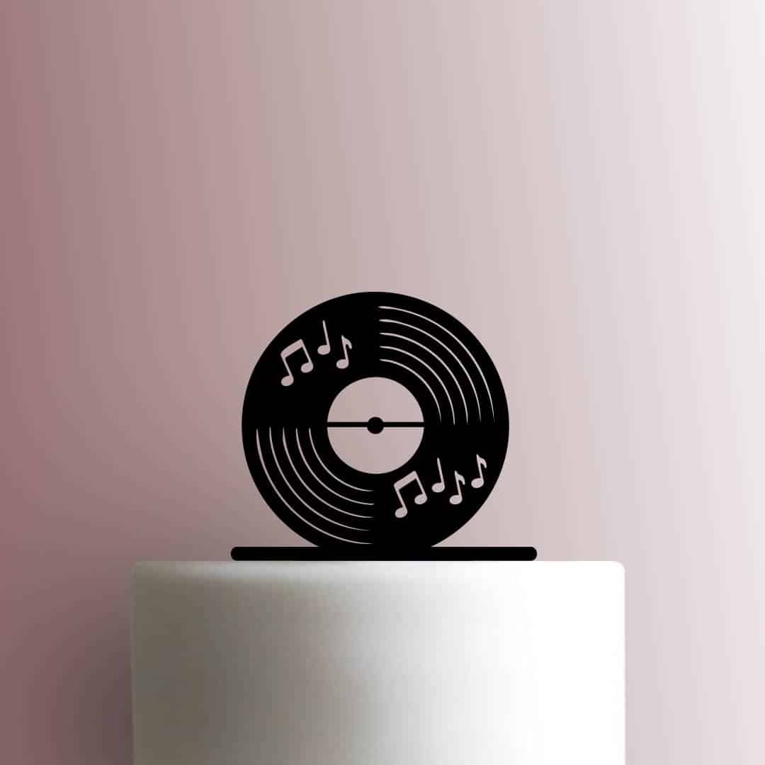 Music Record 225-C503 Cake Topper