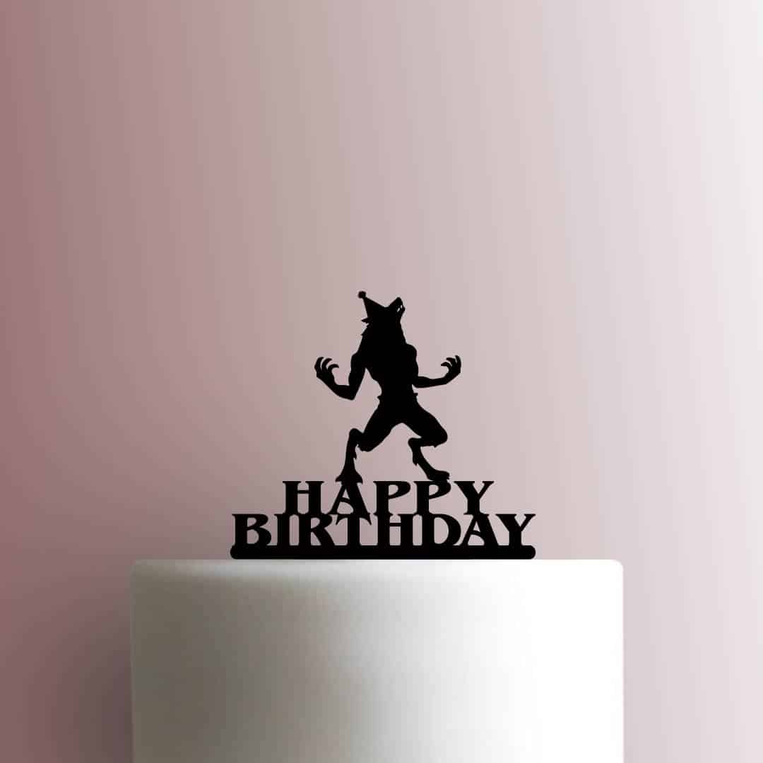 Party Werewolf Happy Birthday 225-C474 Cake Topper