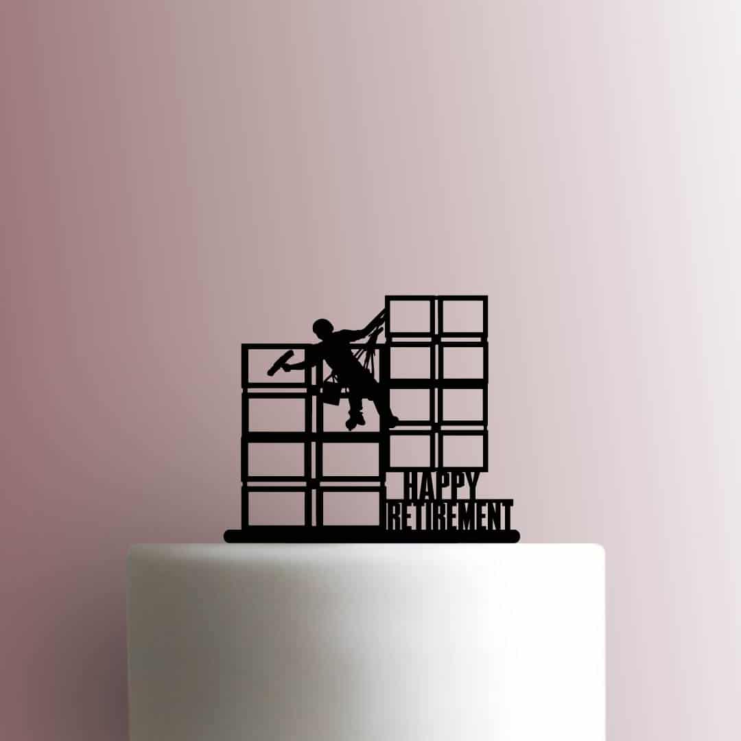 Window Cleaner Happy Retirement 225-C473 Cake Topper