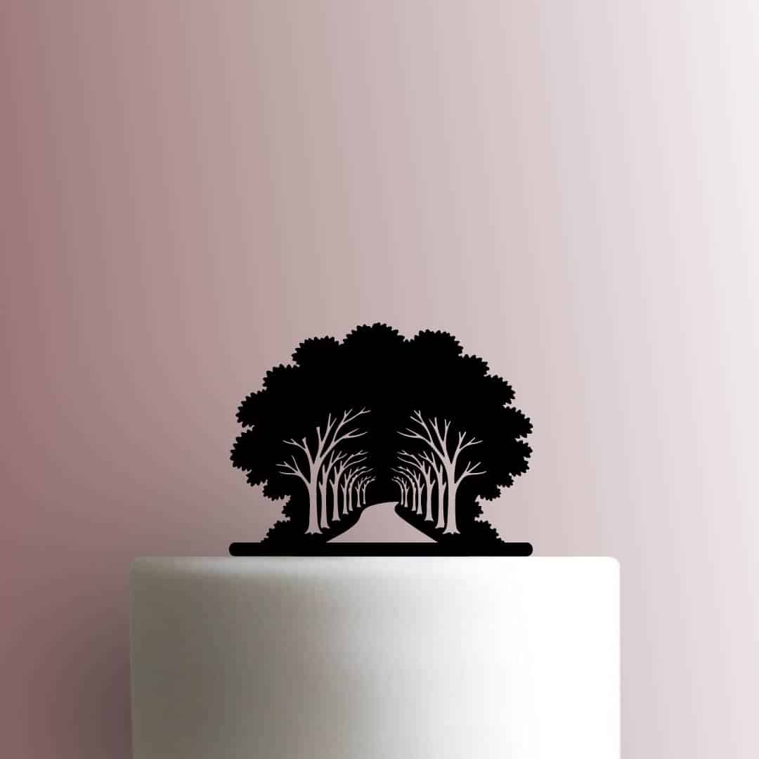 Trees on Road 225-C545 Cake Topper 225-C545 Cake Topper