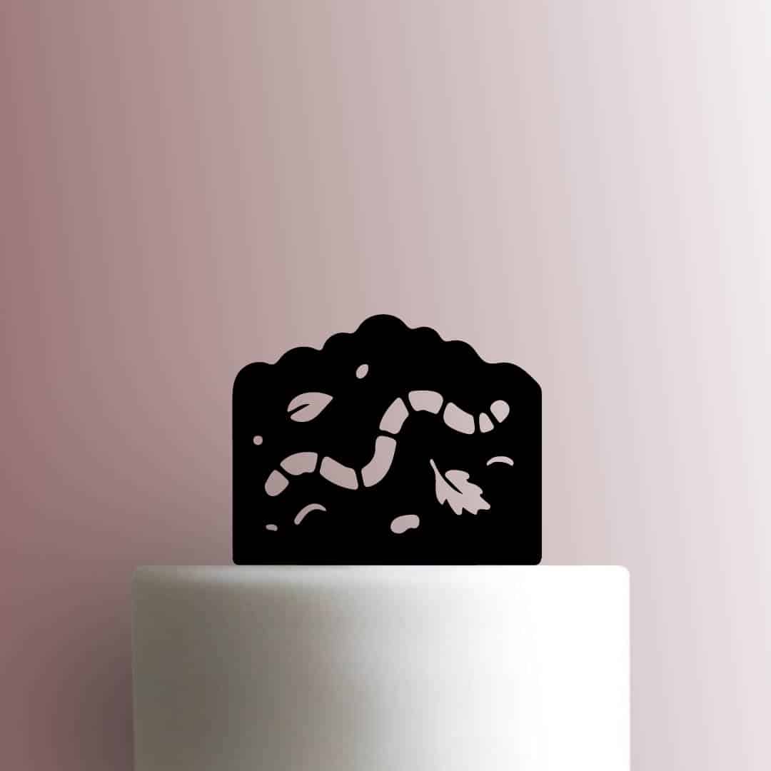 Worm in Dirt 225-C544 Cake Topper